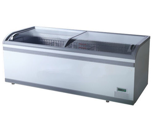 2.1m Eiscreme-horizontaler Supermarkt-Insel-Gefrierschrank